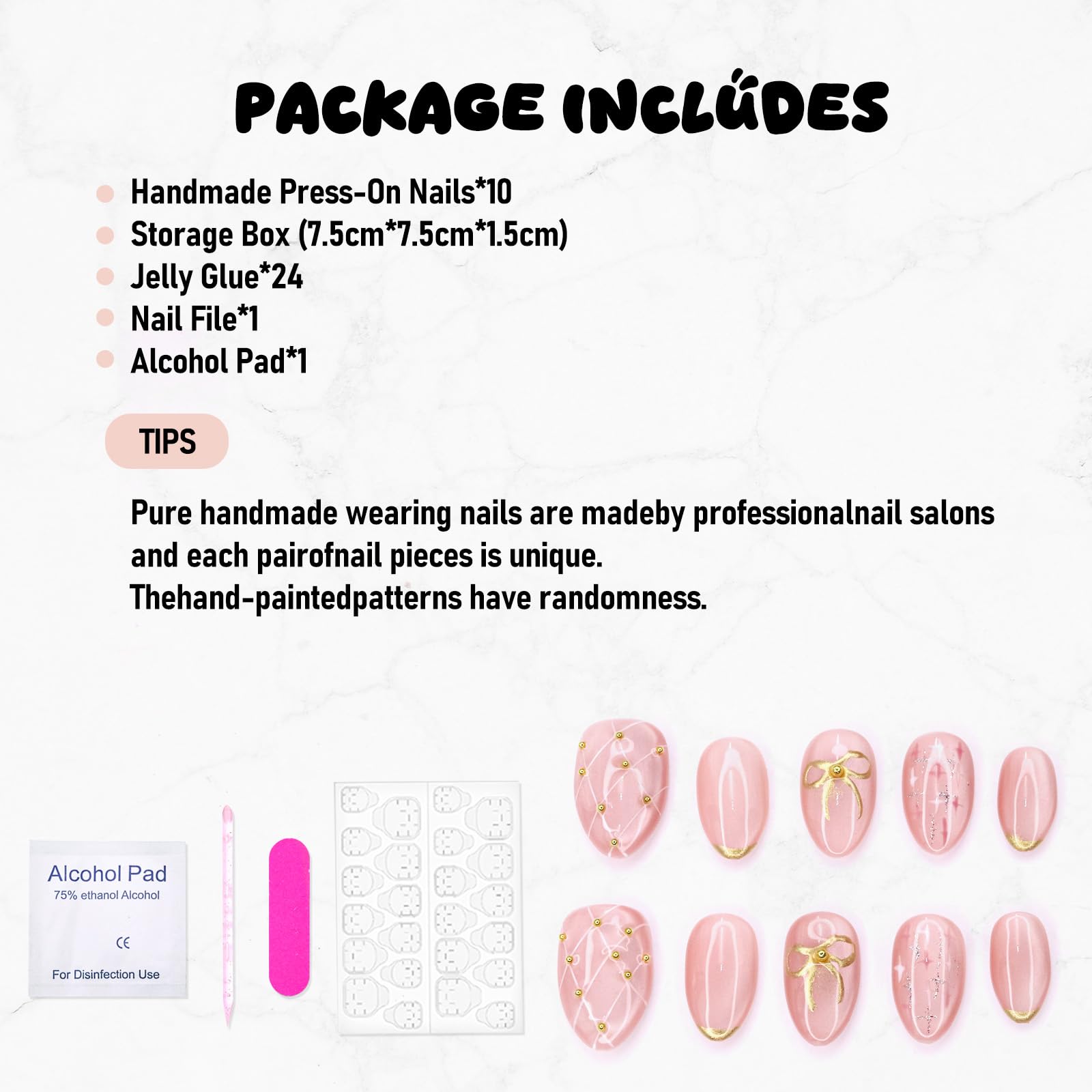 OCOUYVD easy-apply press-on nails for salon-like at-home manicure.