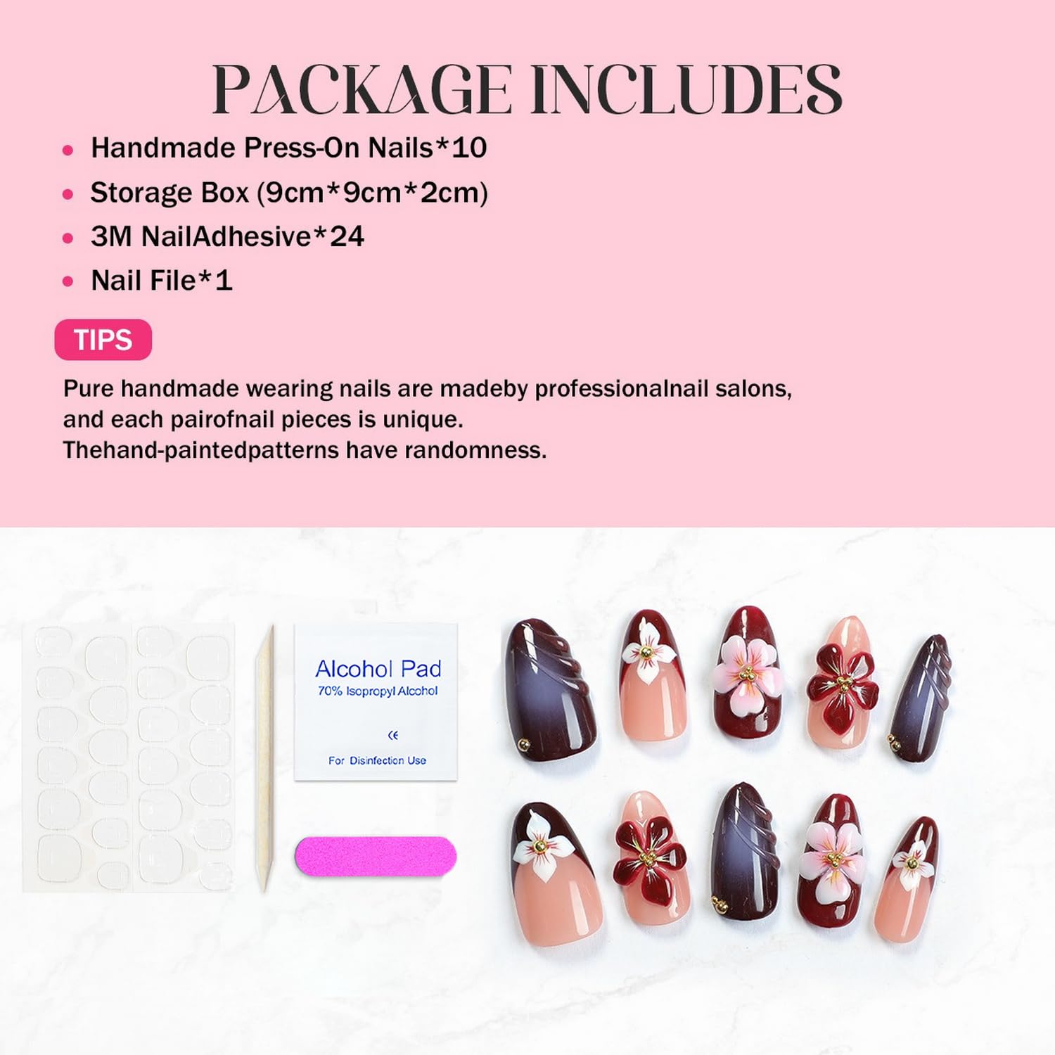 OCOUYVD thick acrylic with multi-layer gel for durable, glossy finish.
