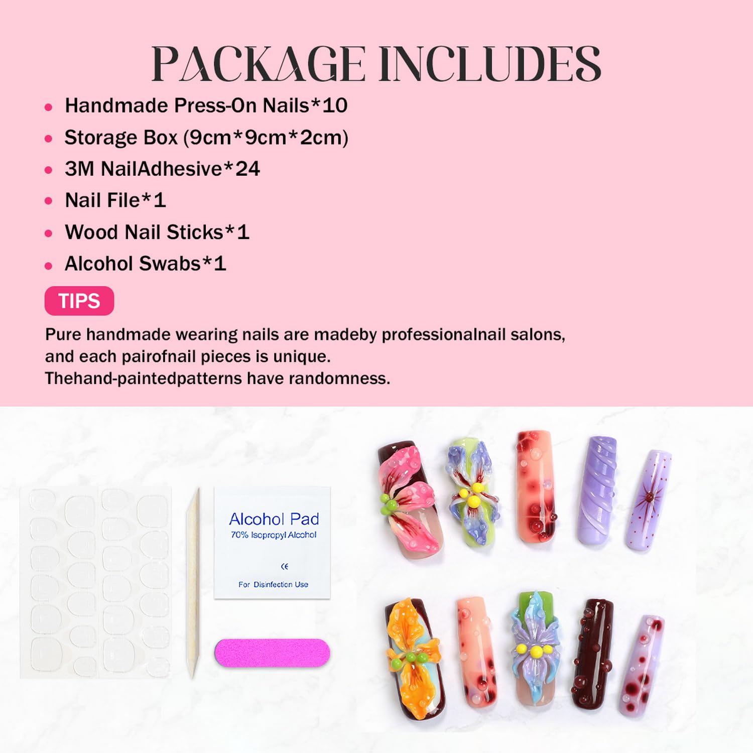 OCOUYVD gradient floral nails for spring and summer outfits
