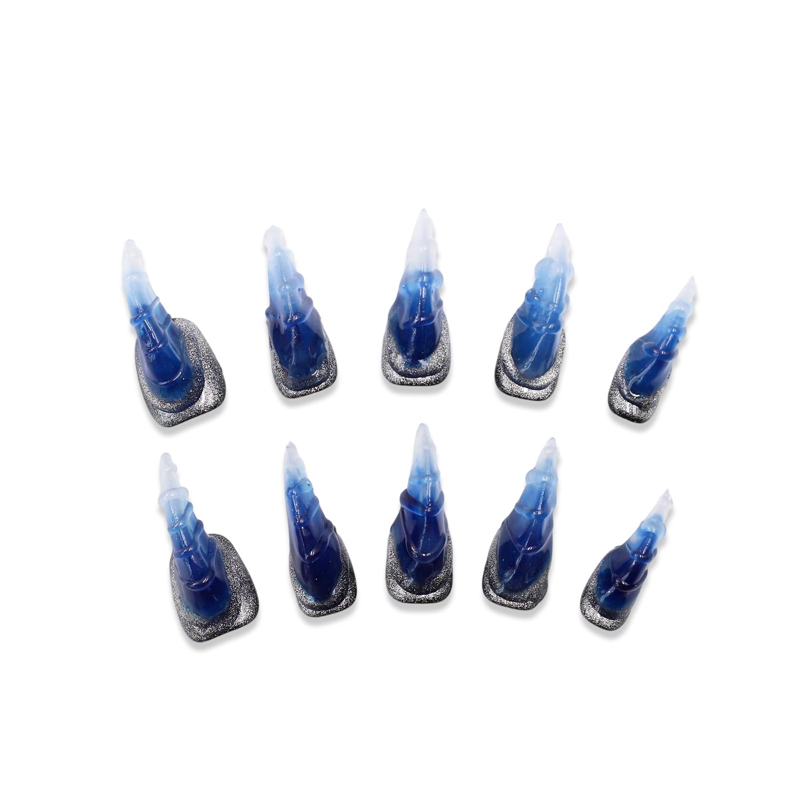 OCOUYVD glow-in-the-dark nails for spooky glow at parties and events.