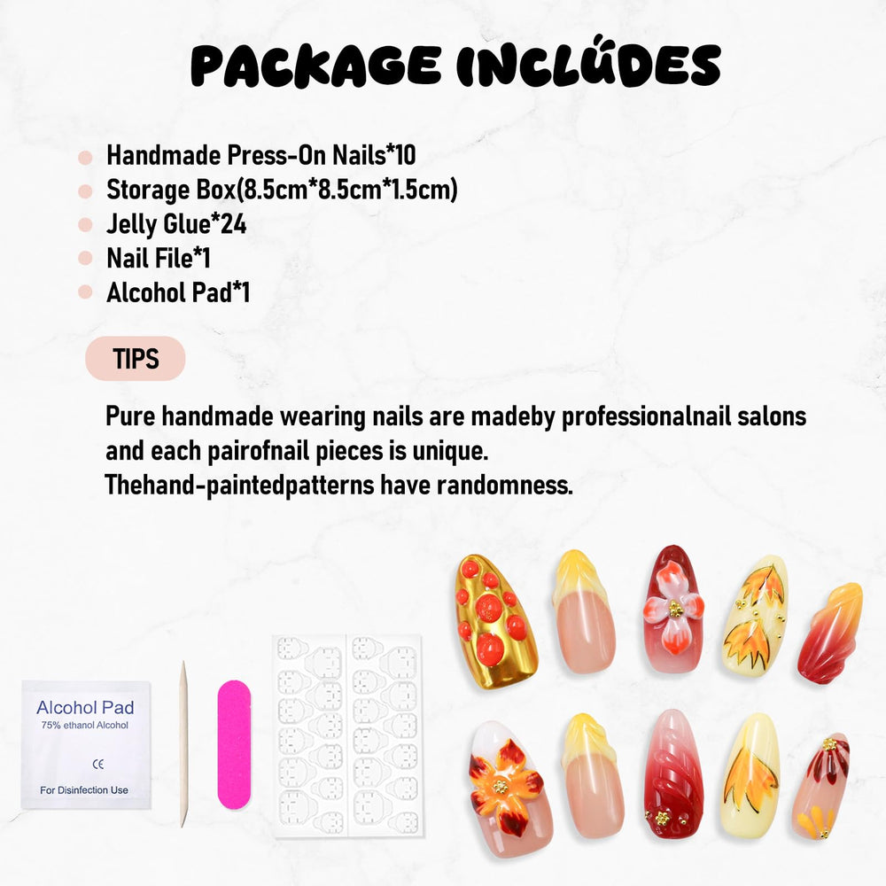 OCOUYVD handmade-press-on-nails-application enable quick, mess-free manicures