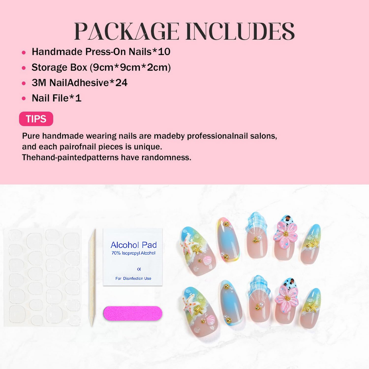 OCOUYVD handmade press-on nails for at-home salon-quality results