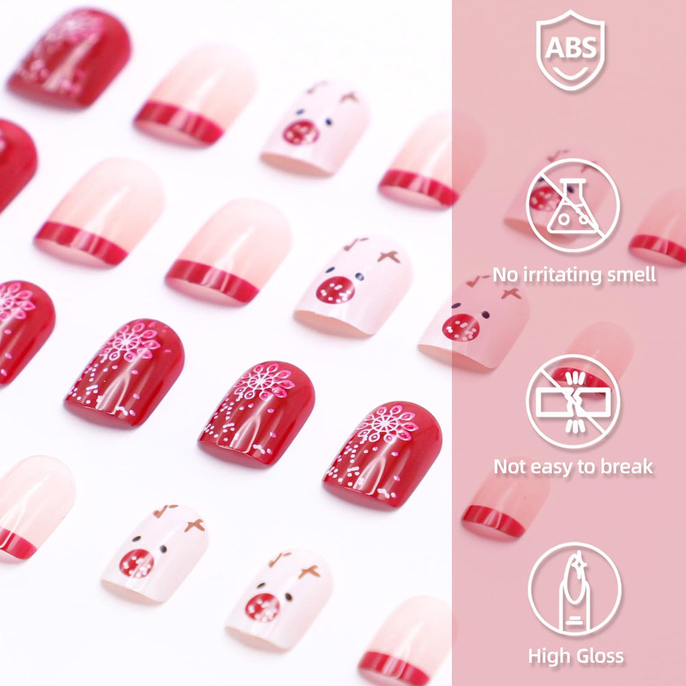 OCOUYVD nails on fingers showcase winter design for party-ready hands.