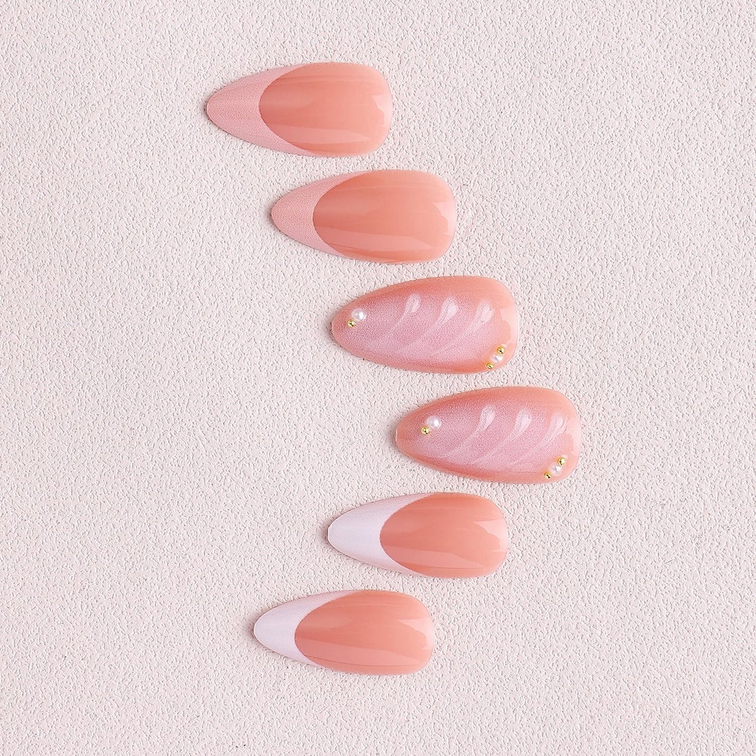 OCOUYVD reusable acrylic nails offer durable full-cover wear for extended polish-free days.