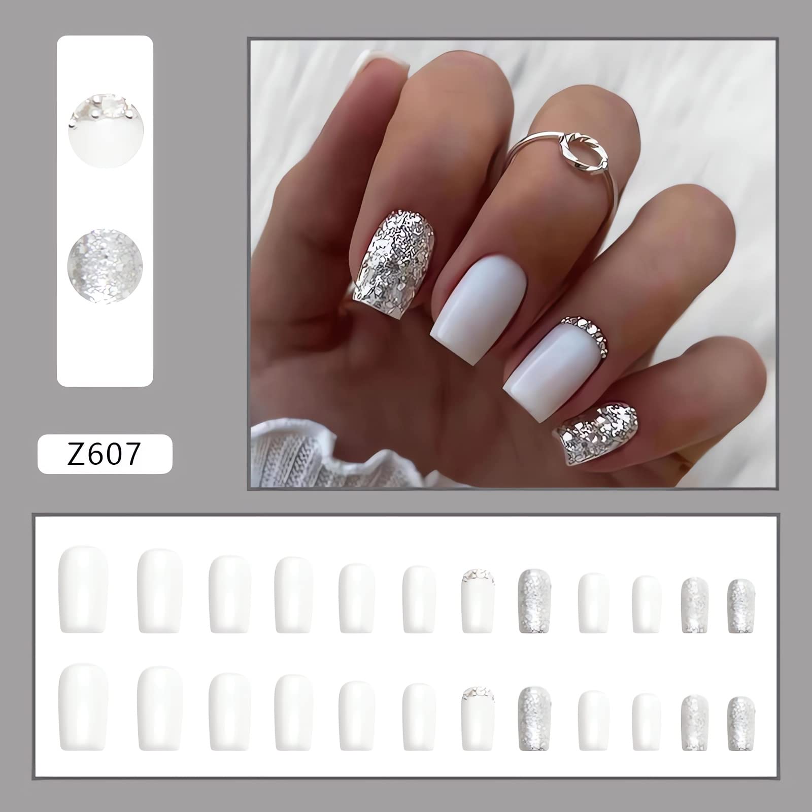 OCOUYVD rhinestones design nails add sparkle for special occasions