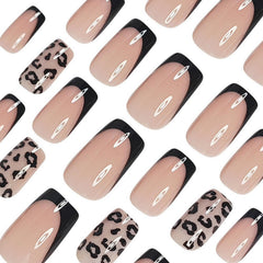 OCOUYVD short square glossy nails for everyday manicure ease