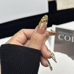 OCOUYVD Thick acrylic and multi-layer gel nails for durable wear