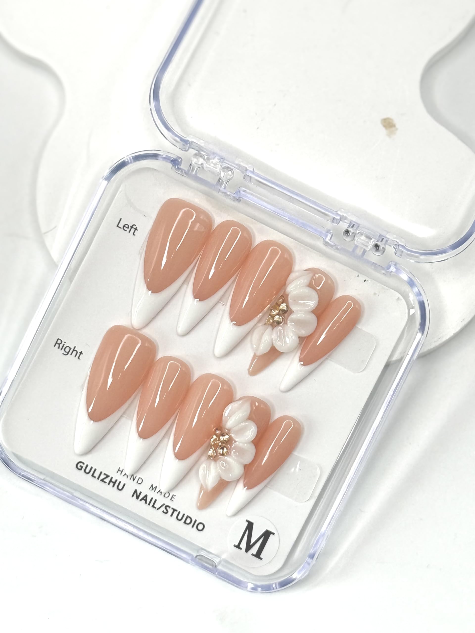 OCOUYVD thick acrylic, multi-layer gel nails offer durable, lightweight wear
