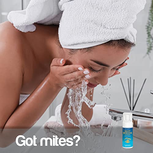OCuSOFT Oust Demodex Foam Cleanser with tea tree oil emphasizes cleansing power.