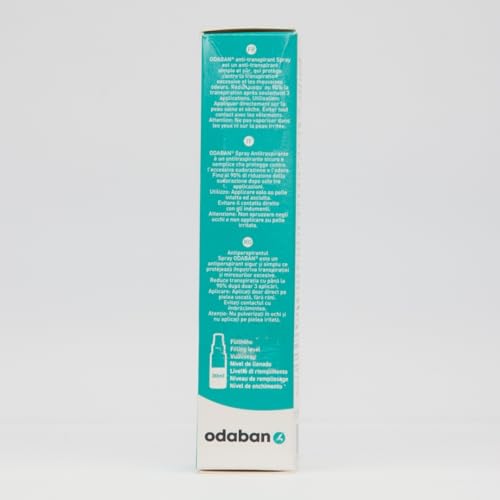 ODABAN clinical-strength label close-up for reliable sweat control.