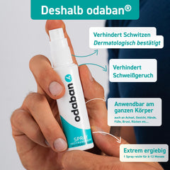 ODABAN ANTIPERPSPIRANT 2x30ml pack for travel and daily use