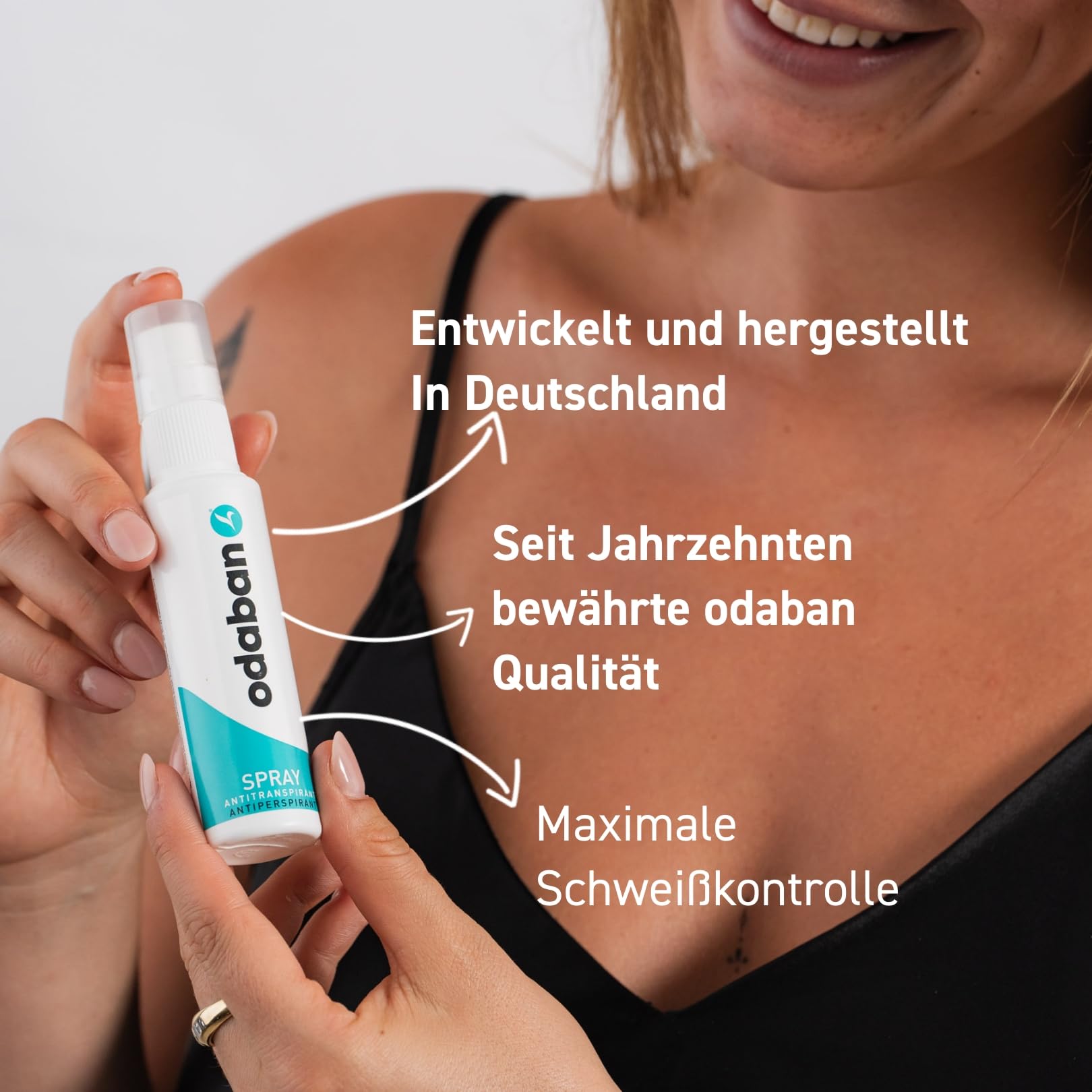 ODABAN ANTIPERPSPIRANT daily-use bottle ready for routine protection