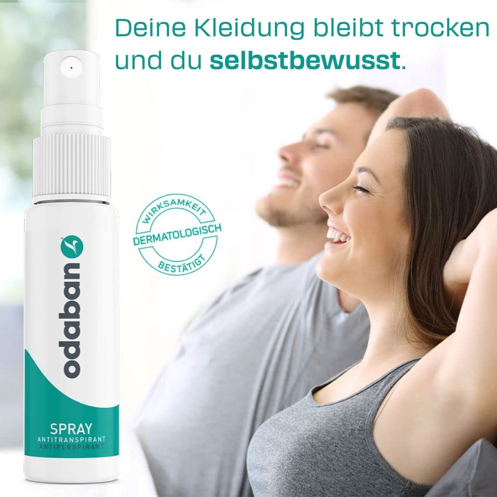 ODABAN ANTIPERPSPIRANT label close-up showing aluminum-free formula