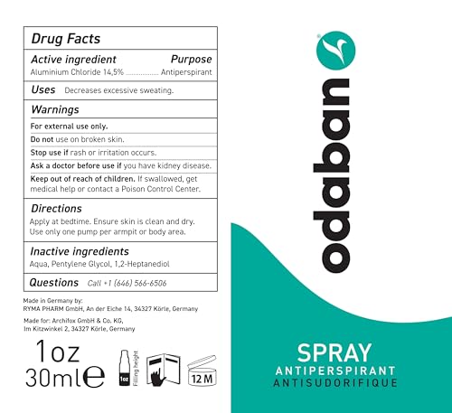 ODABAN Antiperspirant helps prevent deodorant staining on fabrics in everyday wear.
