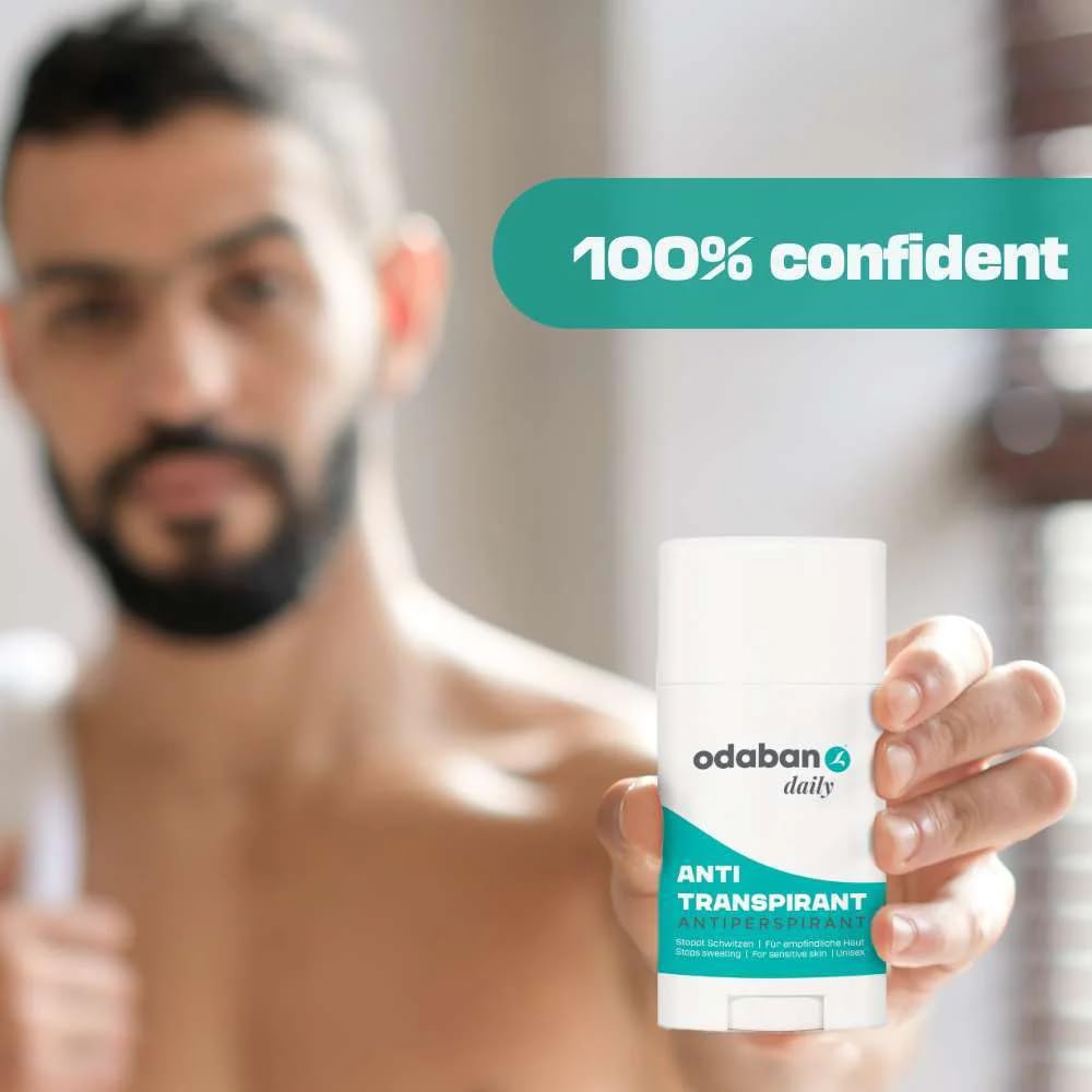 Odaban Daily stick formula gentle for sensitive skin.