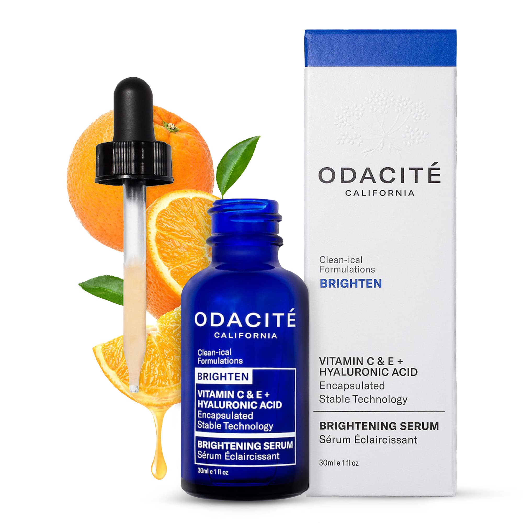 Odacité Brightening Serum bottle for daily radiance and even tone.