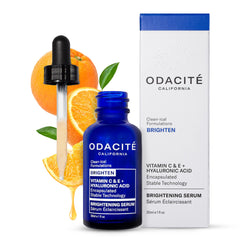 Odacité Brightening Serum bottle for daily radiance and even tone.