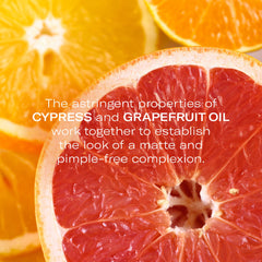 Odacité cypress oil bottle helps refine oil balance for smooth complexion