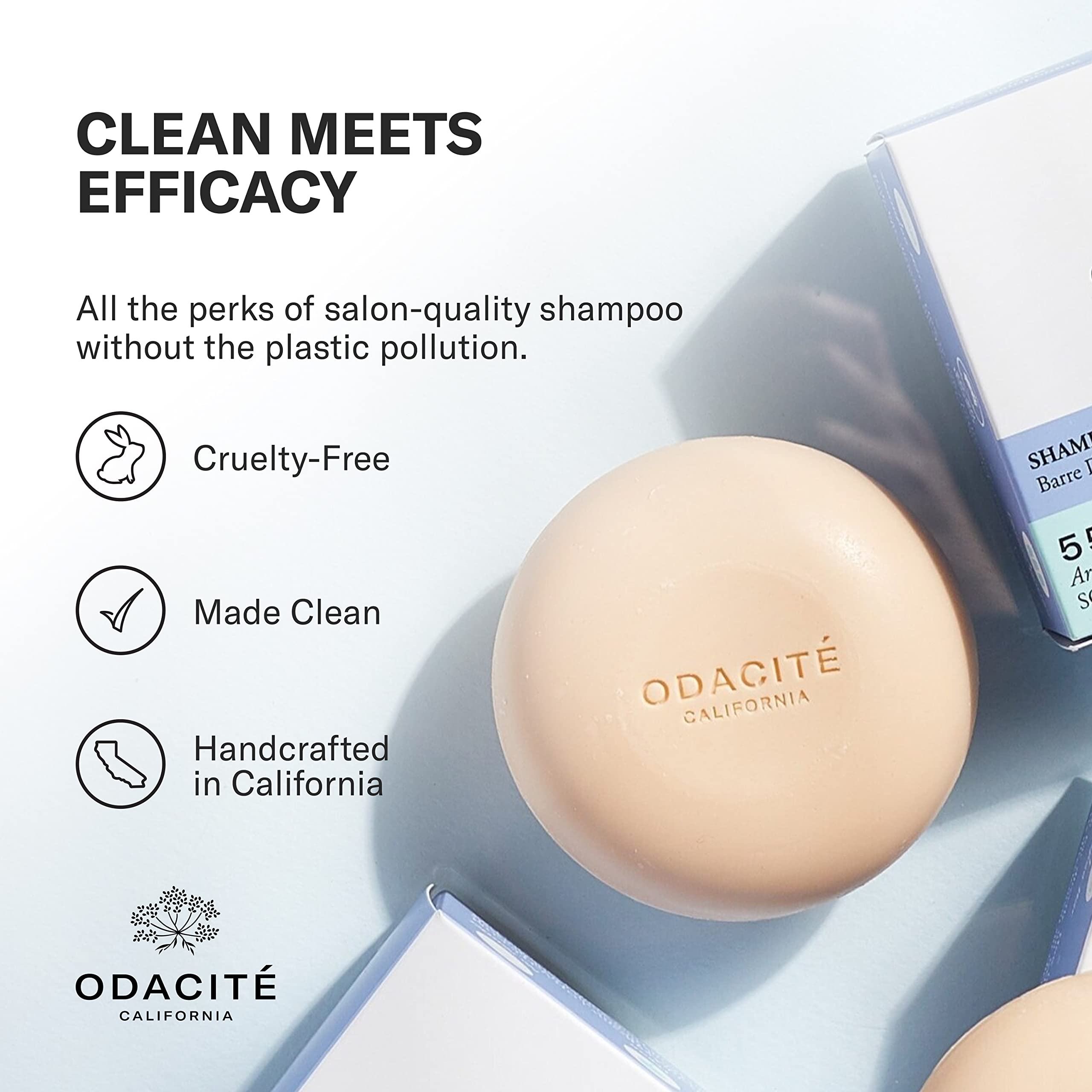 Odacité shampoo bar vegan and cruelty-free haircare solution