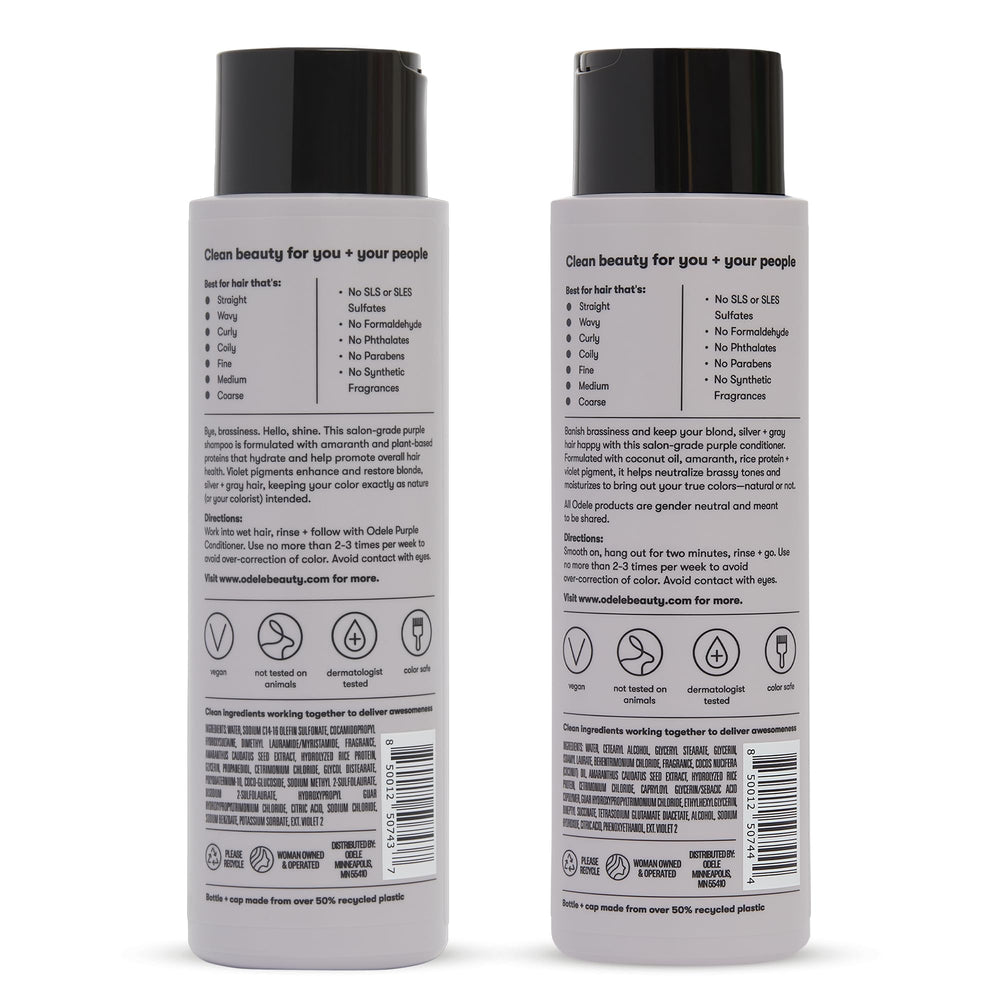 Odele 2-pack packaging highlights value and color-safe, vegan formula.
