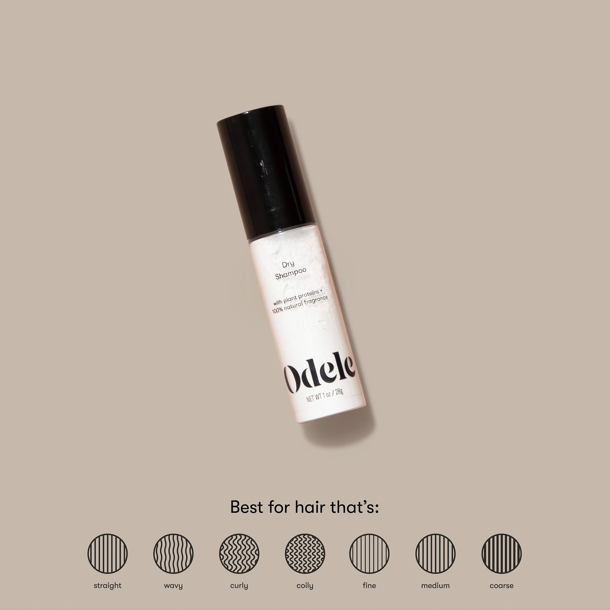 Odele dry shampoo used between washes to extend style life