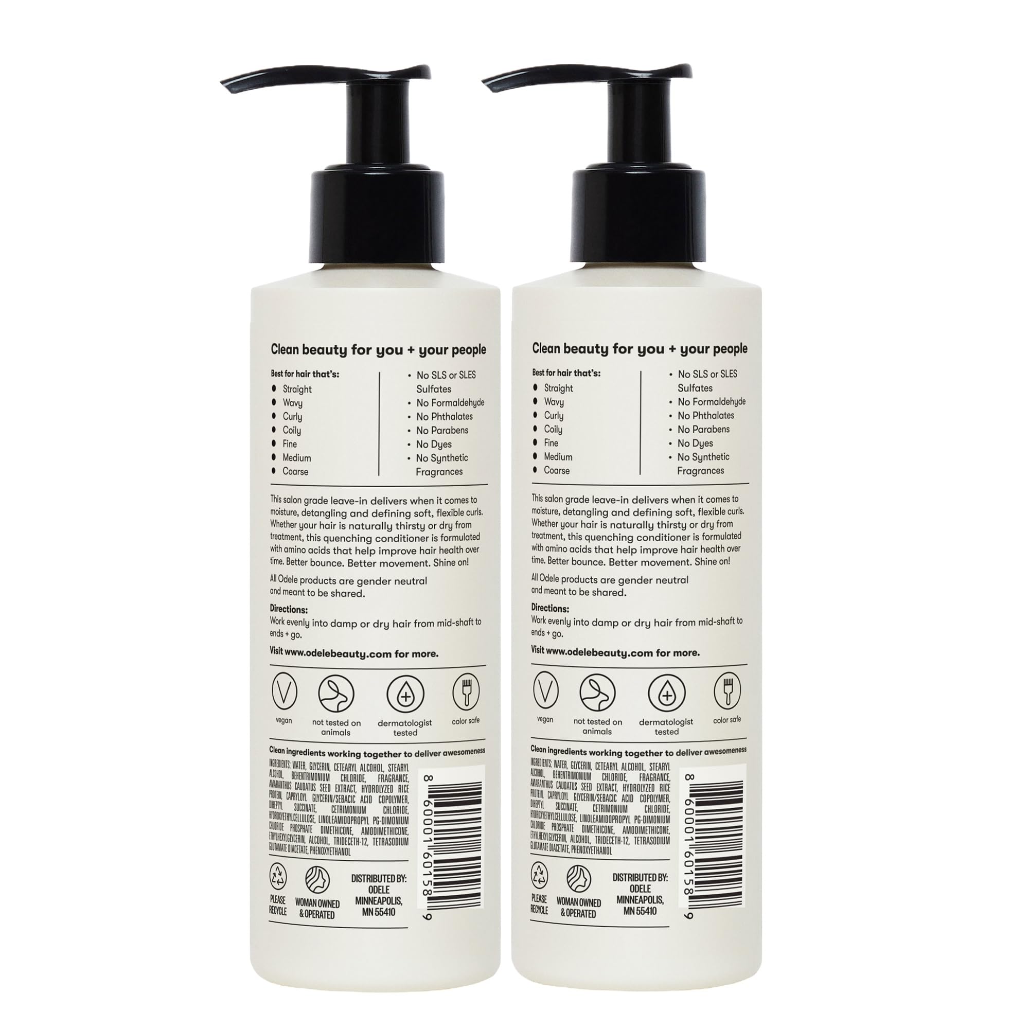 All hair types can benefit from Odele leave-in conditioner
