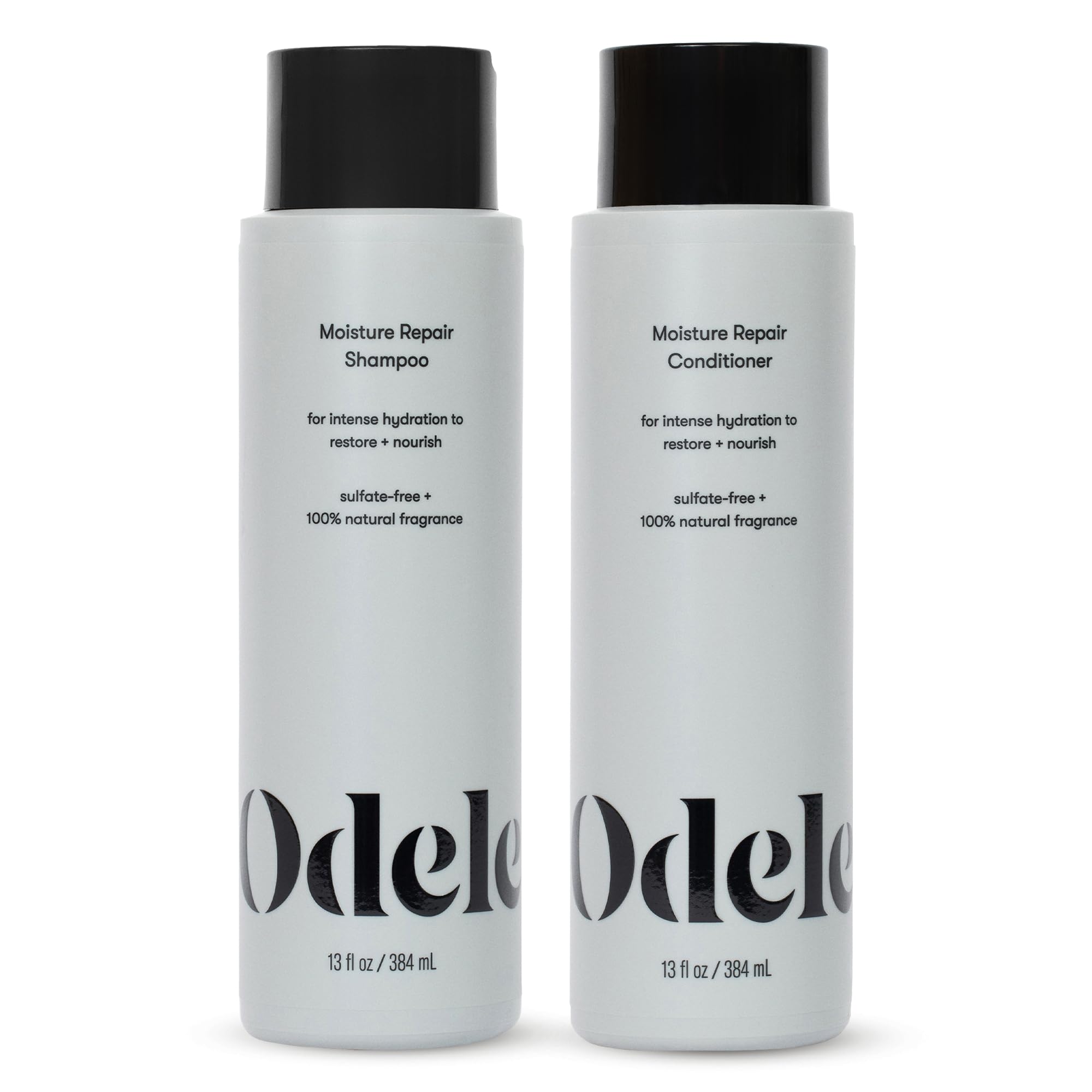 Odele Moisture Repair shampoo bottle delivers deep hydration for dry hair