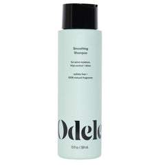 Odele Smoothing Shampoo bottle showcases a sulfate-free formula for extra moisture