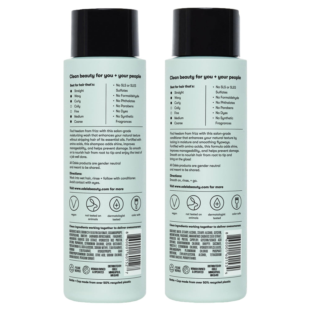 Odele two-pack packaging shot conveys value and convenience