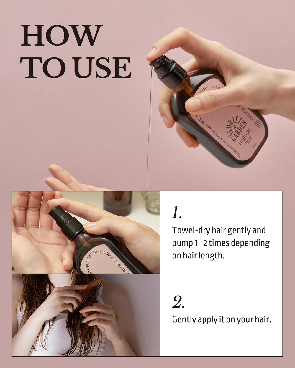 ODID oil demo image showing smooth curls and added shine potential