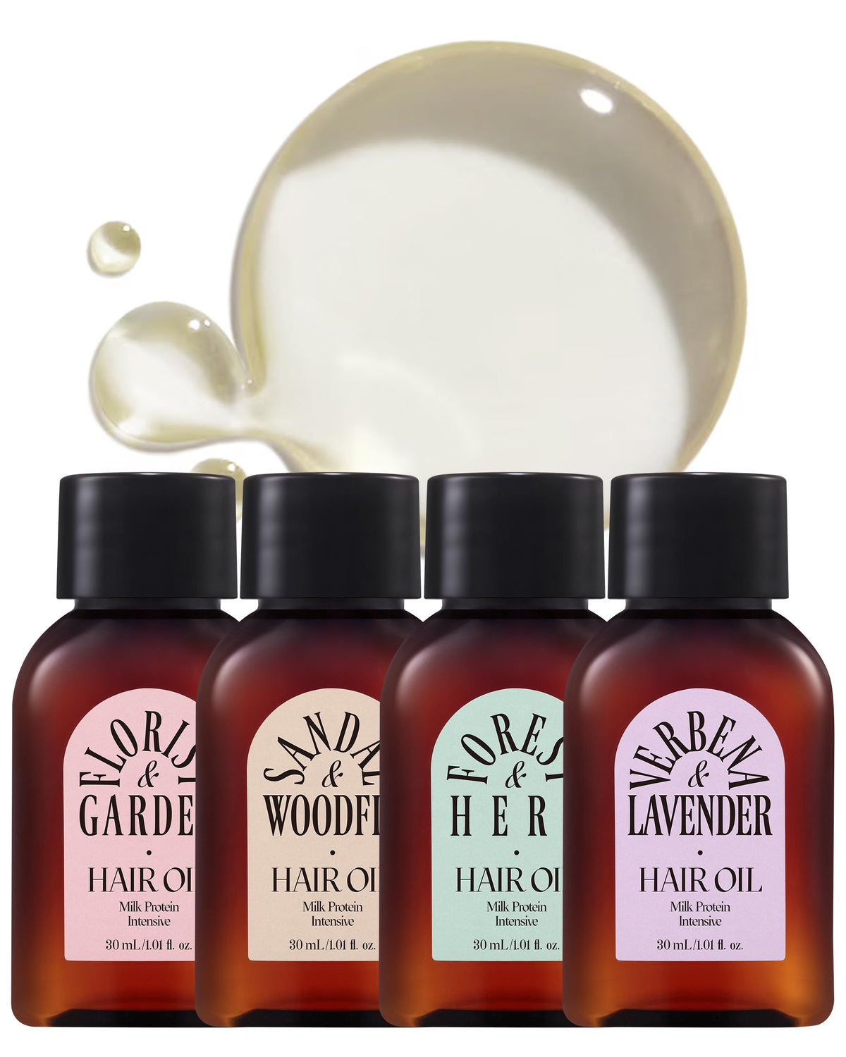ODID Milk Protein Intensive Hair Oil Verbena Lavender bottle for lightweight nourishment and shine