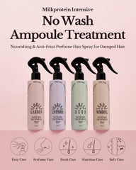 ODID Milk Protein Intensive No-Wash spray applied to hair for detangling.