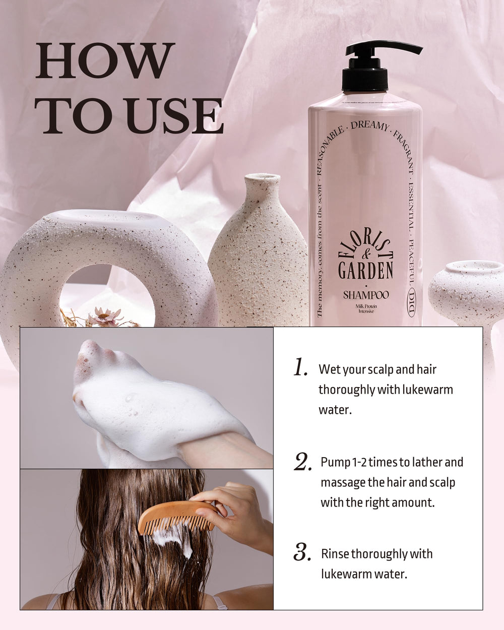 ODID Milk Protein Intensive Shampoo with forest herb scent for a refreshing experience