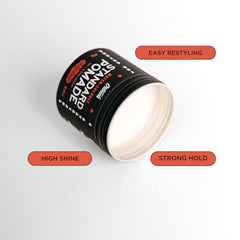 O'Douds Standard Pomade jar texture reveals smooth, pliable formula for restyling.
