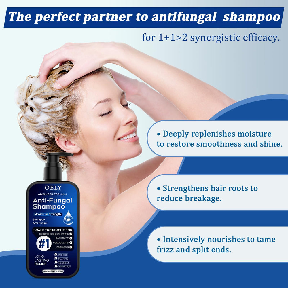Oely shampoo lather closeup showing rich foam for gentle cleansing.