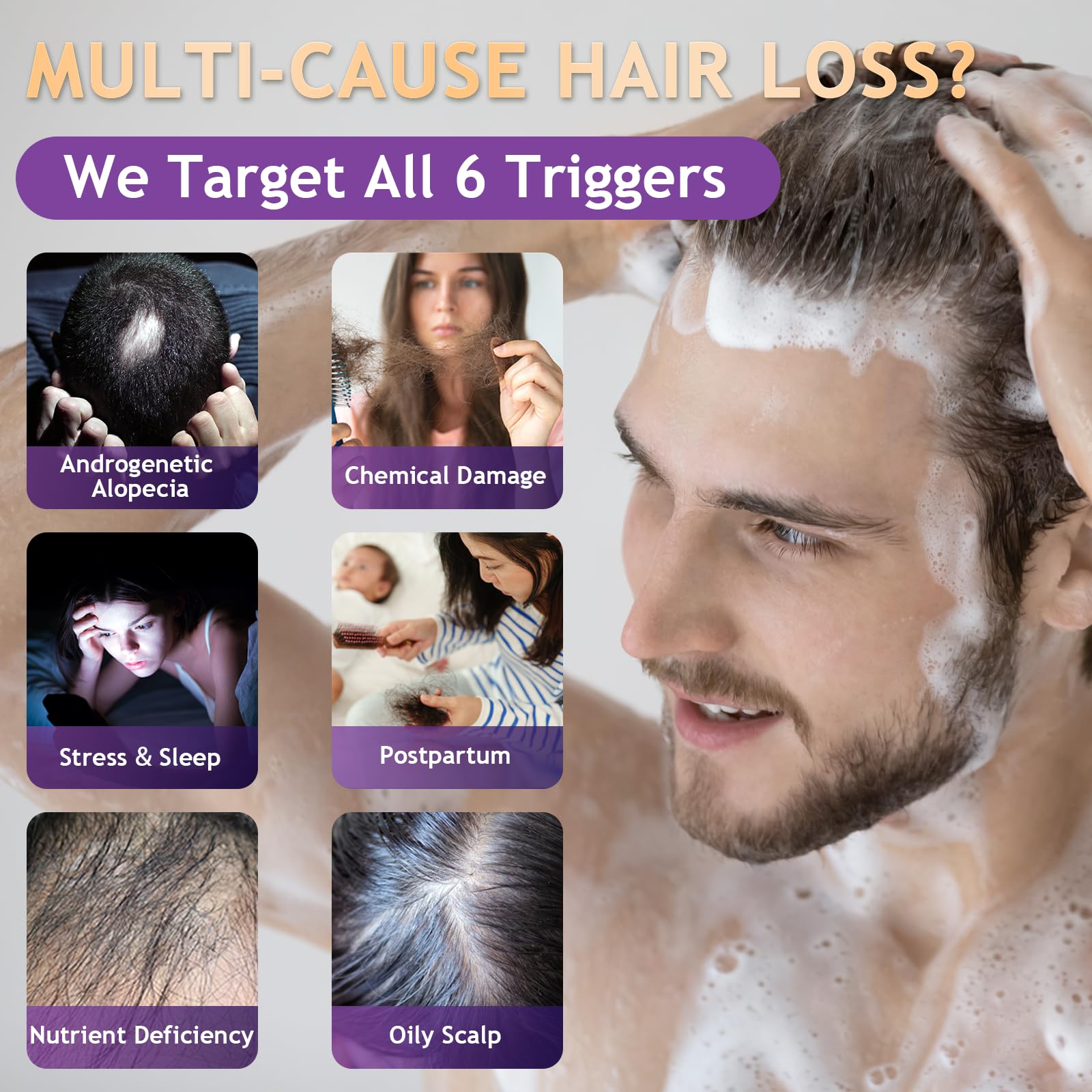 Oely Sulfate-free label focuses on gentle cleansing suitable for sensitive scalps.