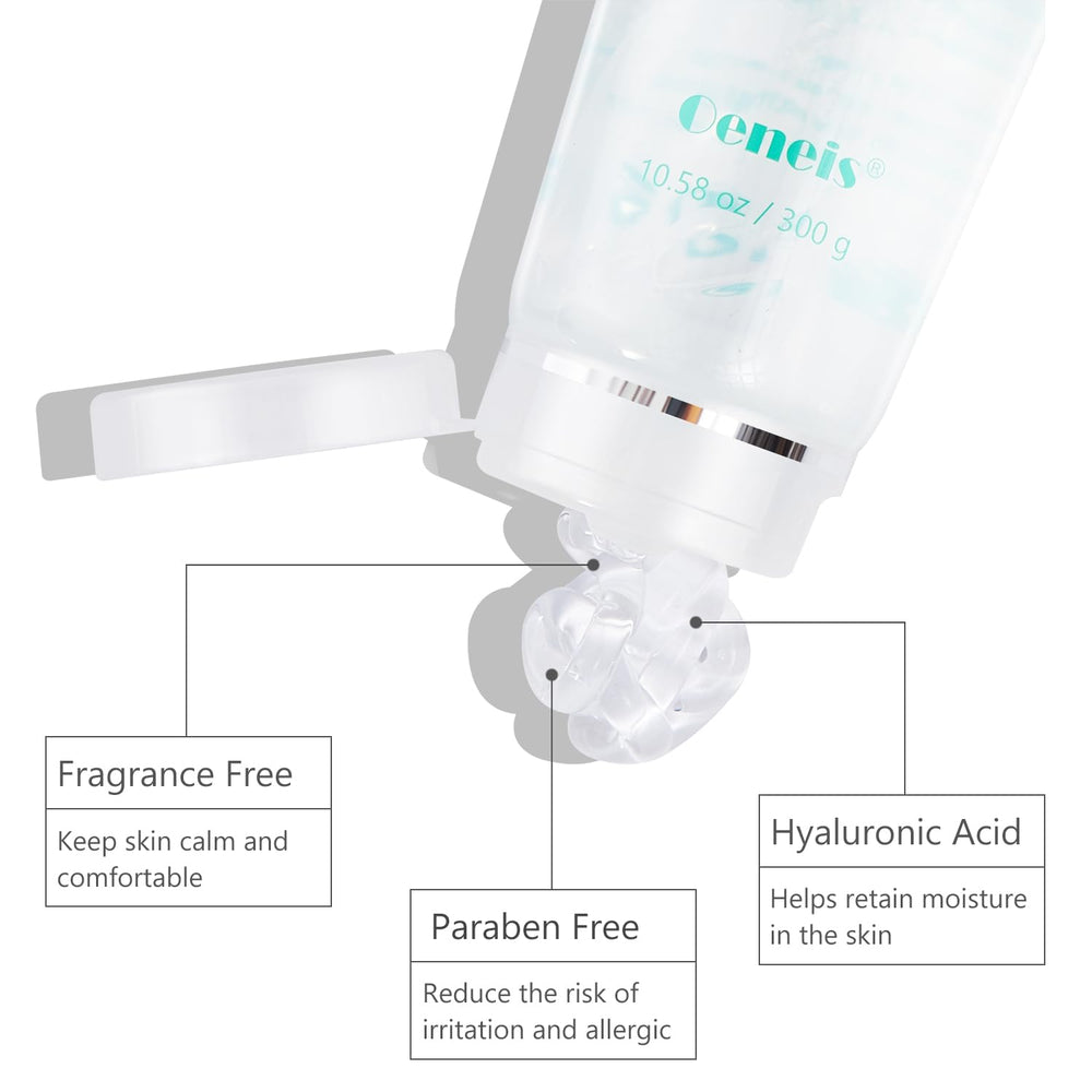 Oeneis Clear gel texture close-up emphasizes smooth glide.