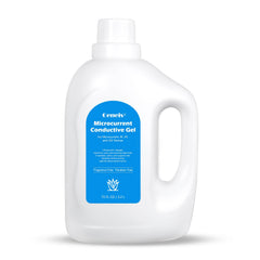 Oeneis microcurrent conductive gel bottle, ready for facial sessions.
