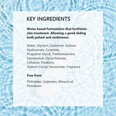 Oeneis RF gel with hyaluronic acid hydrates and soothes skin.