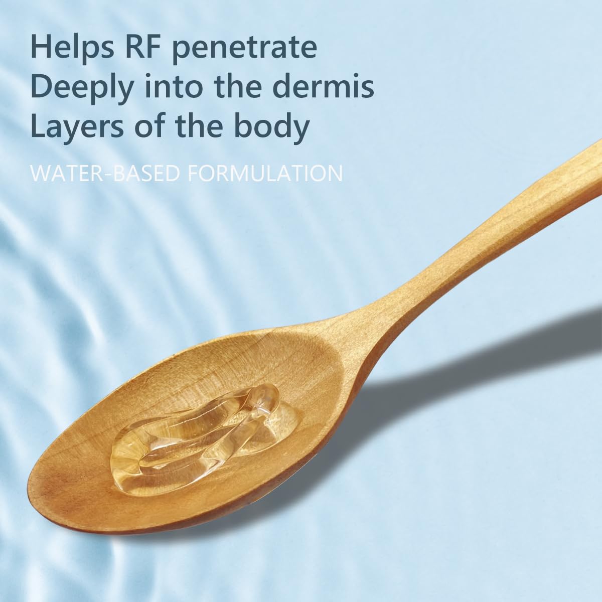 Oeneis RF gel's viscosity supports smooth sliding during treatments.