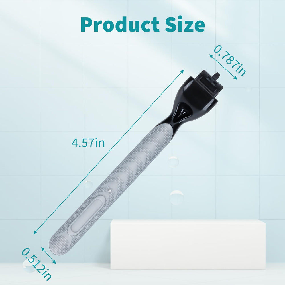 OENUASG comfort glide ergonomic grip provides better control during shaving.