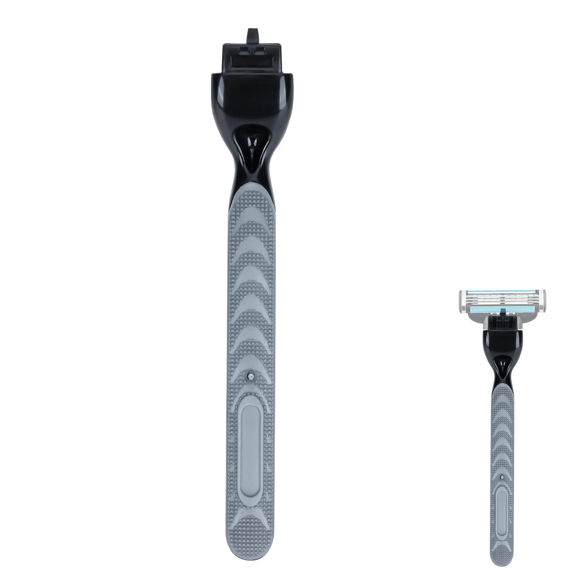 OENUASG Mach3 replacement handle in black, compatible with Gillette razors.