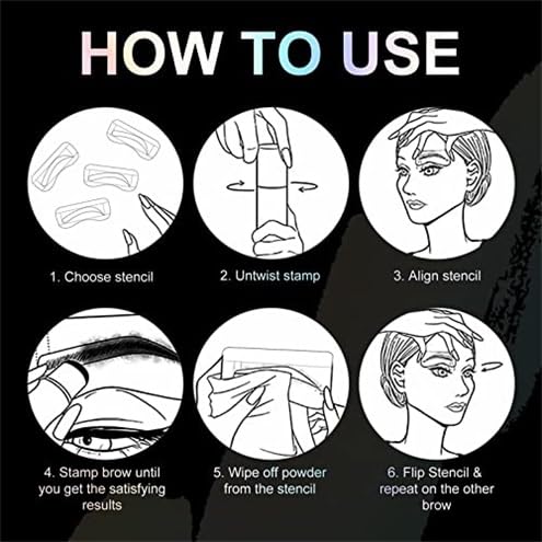 OETUIOW beginner-friendly stencil kit for effortless brows