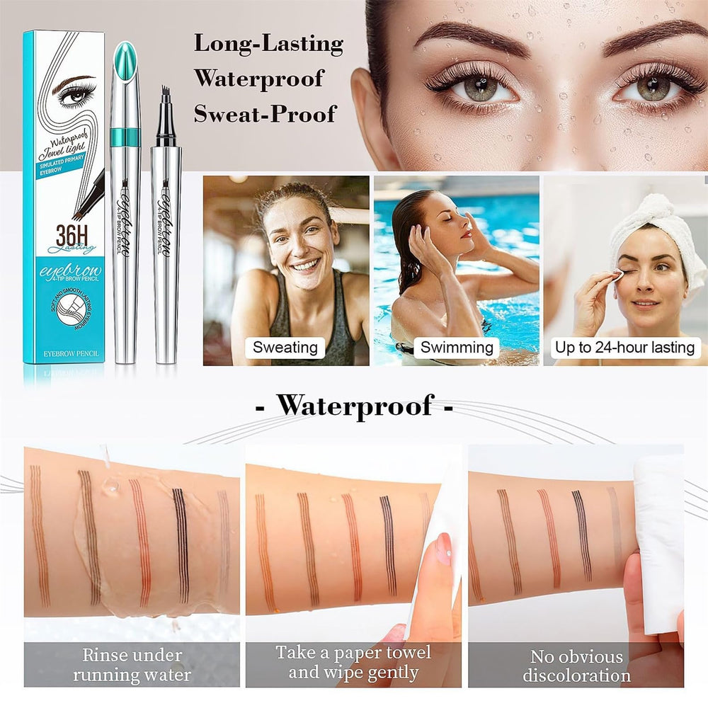OETUIOW eyebrow microblading pen with 4-point tips for precise definition.