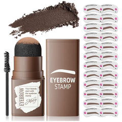OETUIOW eyebrow stamp kit with 24 stencils for precise brow shaping.
