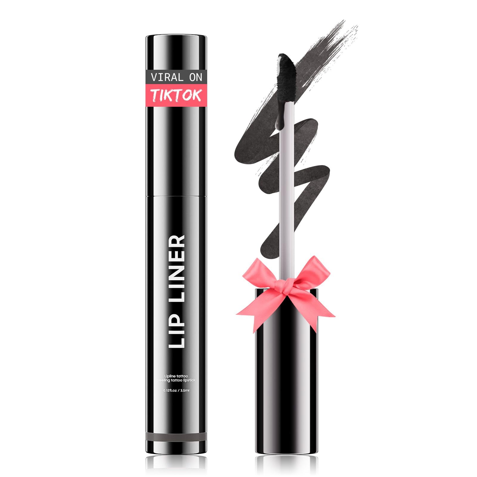 OETUIOW lip stain peel off demonstrates precise lip liner with long-lasting color