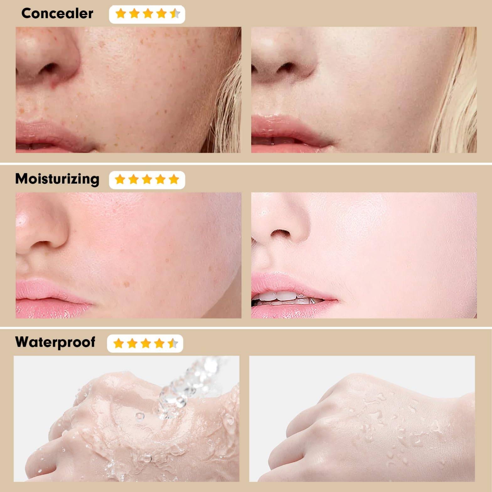OETUIOW moisturizing CC cream delivering a natural glow