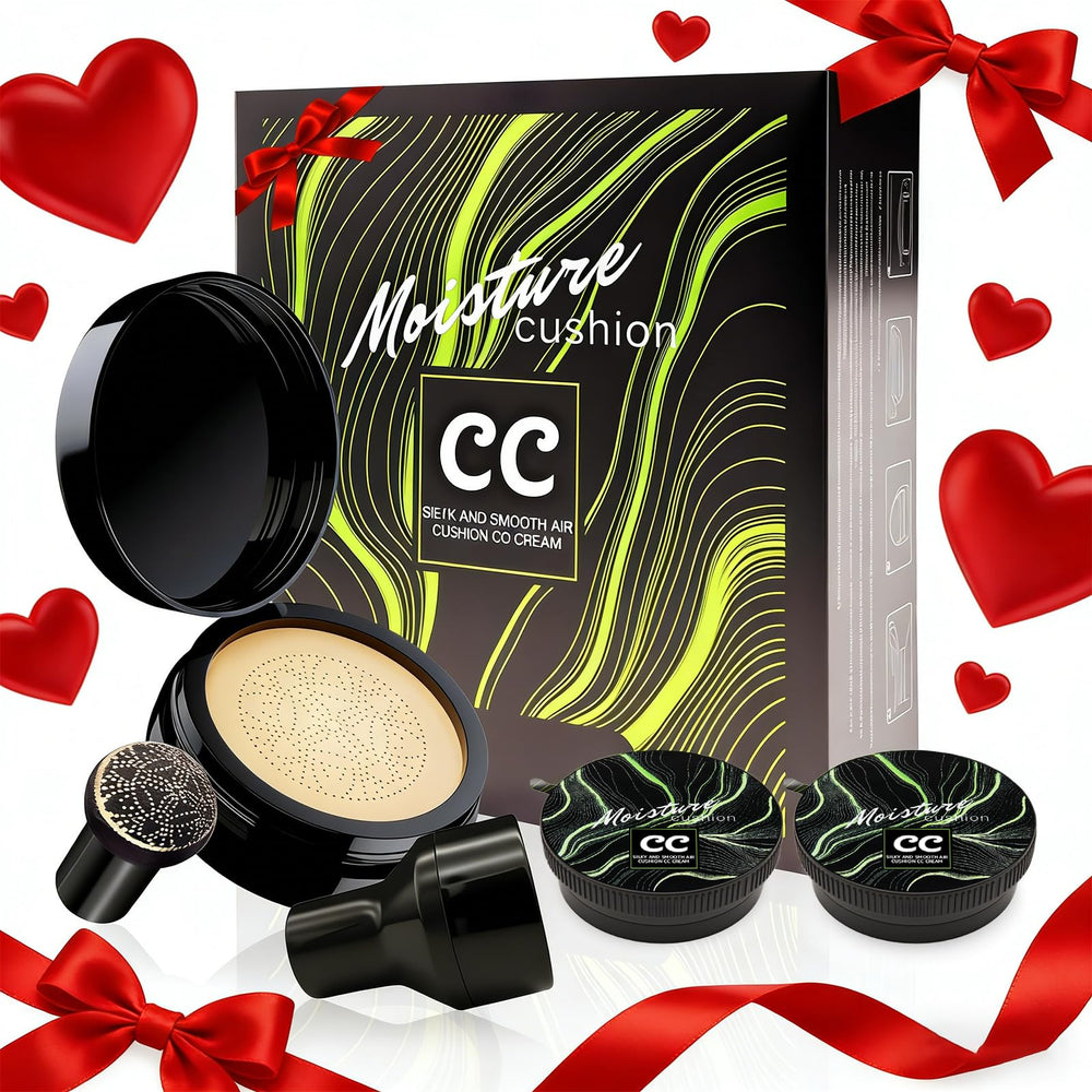 OETUIOW mushroom head air cushion CC cream compact for quick natural coverage