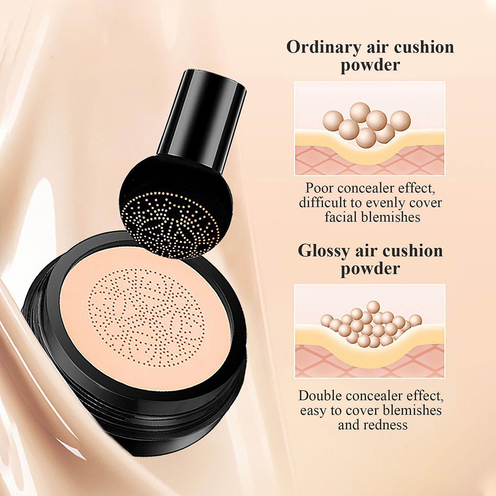 OETUIOW stamp-and-press method guides makeup for even results.