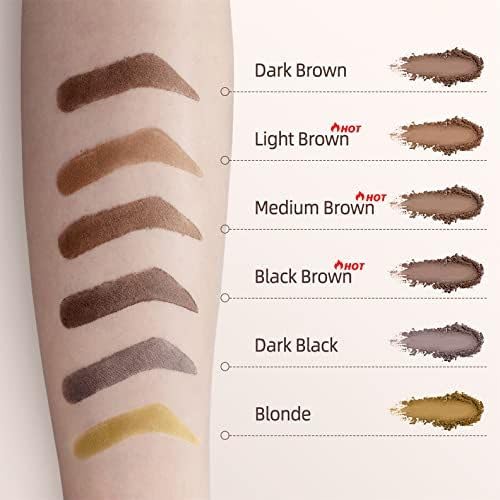 OETUIOW waterproof formula ensures smudge-proof brows throughout the day